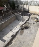بتن ریزی استخر